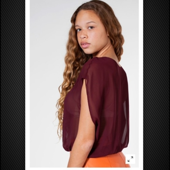 American Apparel Chiffon top S - Picture 7 of 7
